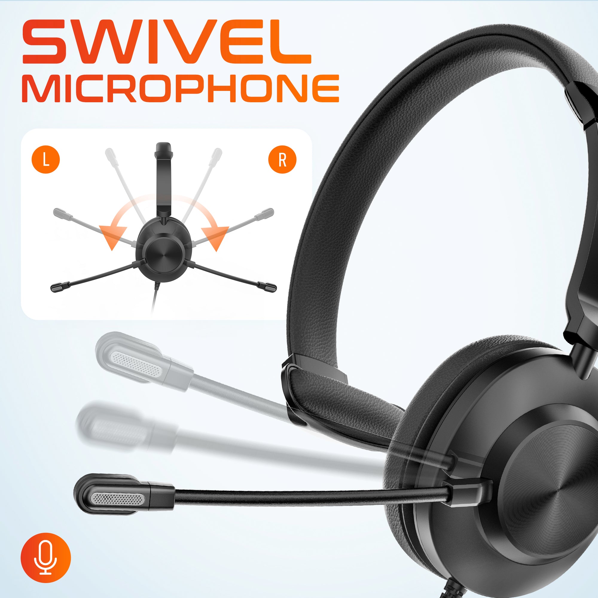 Delton 30Y USB-A Headset + USB-C Adapter