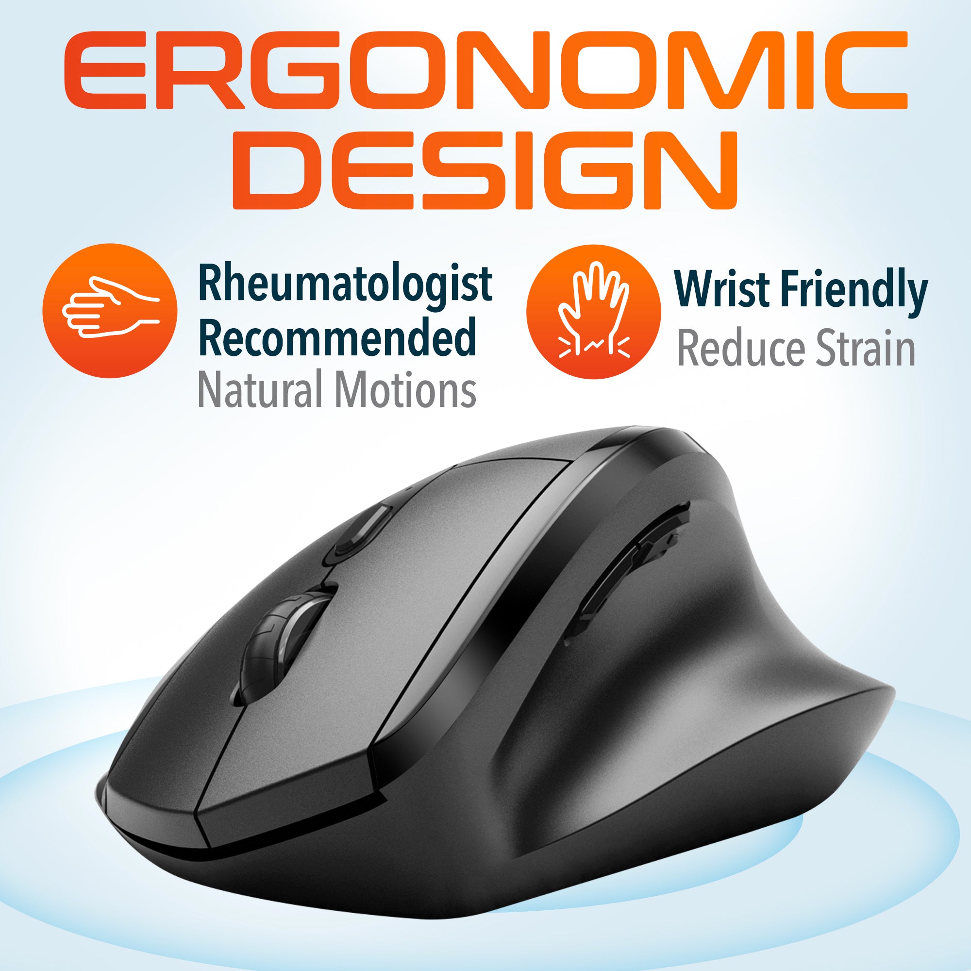 Delton S30 Ergonomic Vertical Wireless Mouse
