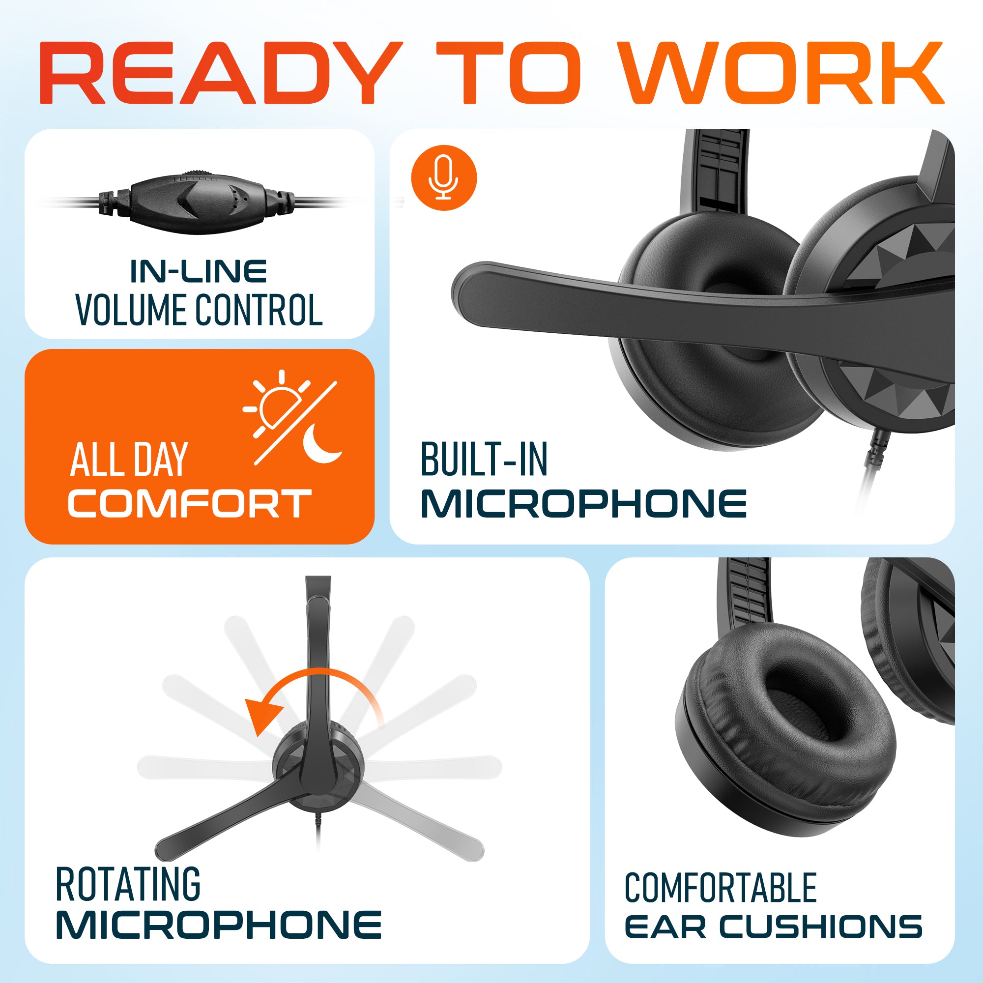 Delton 12Y USB-A Computer Headset