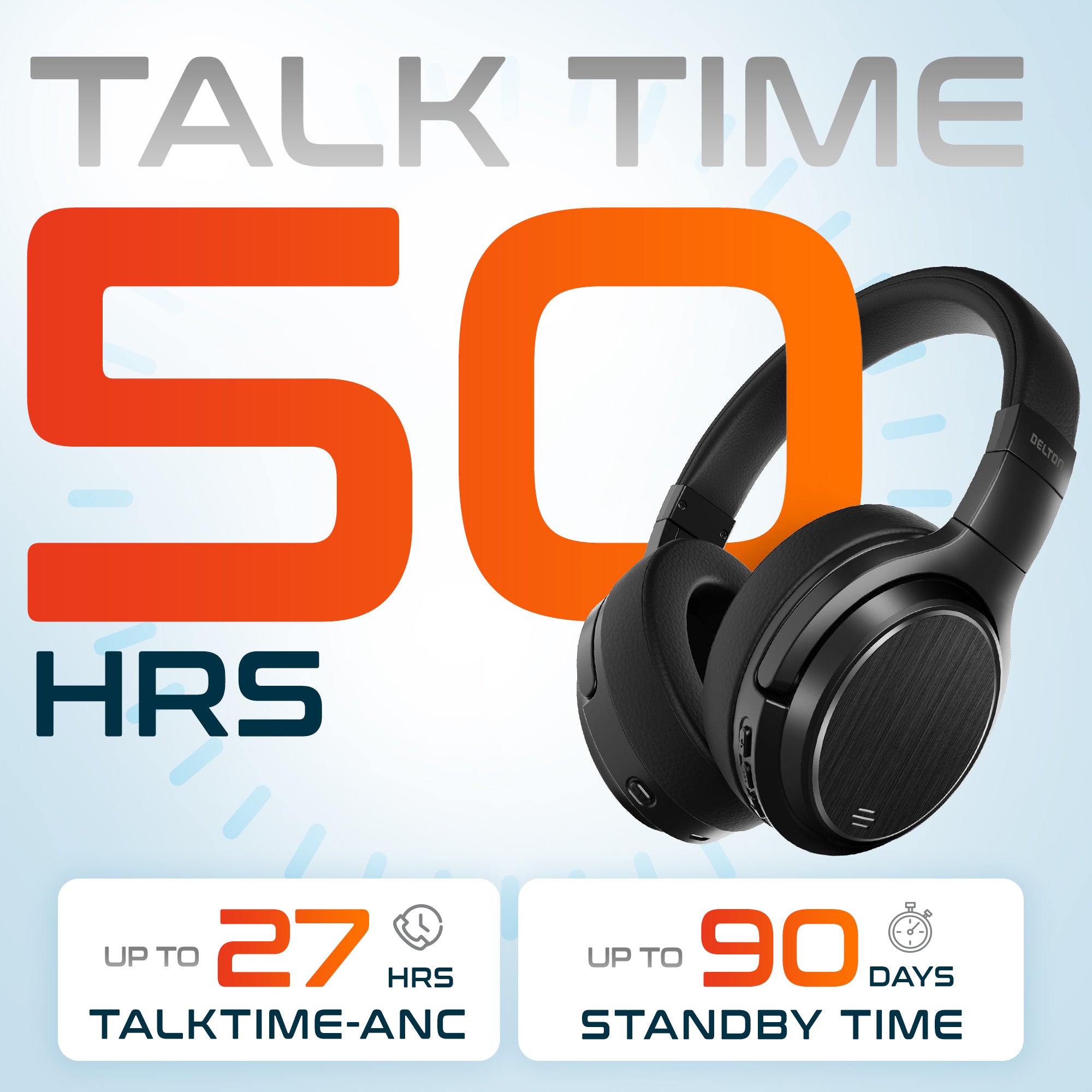 Delton M101 ANC Stereo Bluetooth Headphones with Dongle