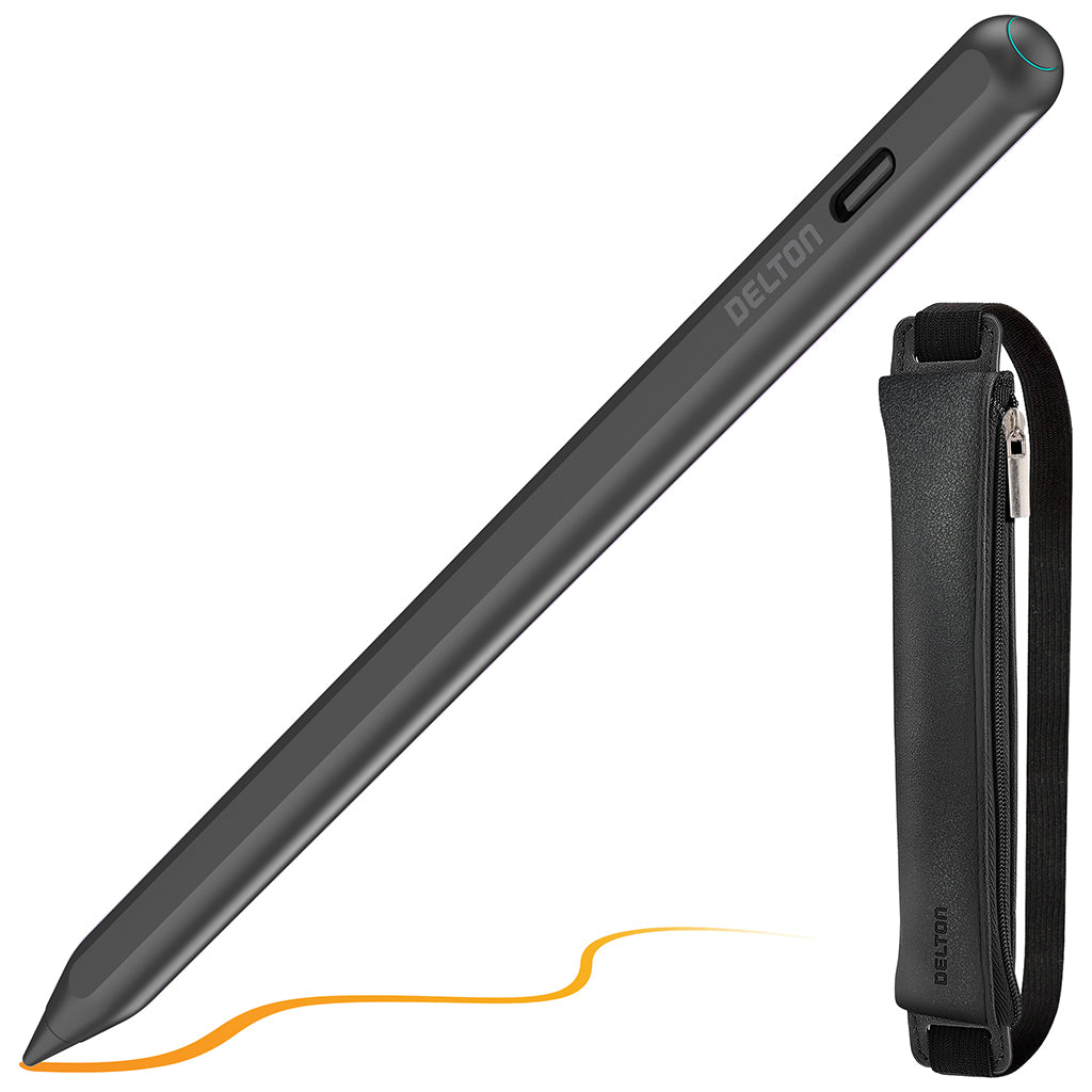 Delton AP7 Bluetooth Stylus Pen with Palm Rejection and Tilt Precision, Black