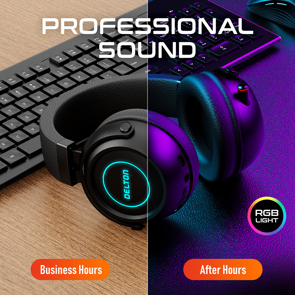 Delton G520 Wireless Noise Canceling Bluetooth Stereo Gaming Headset