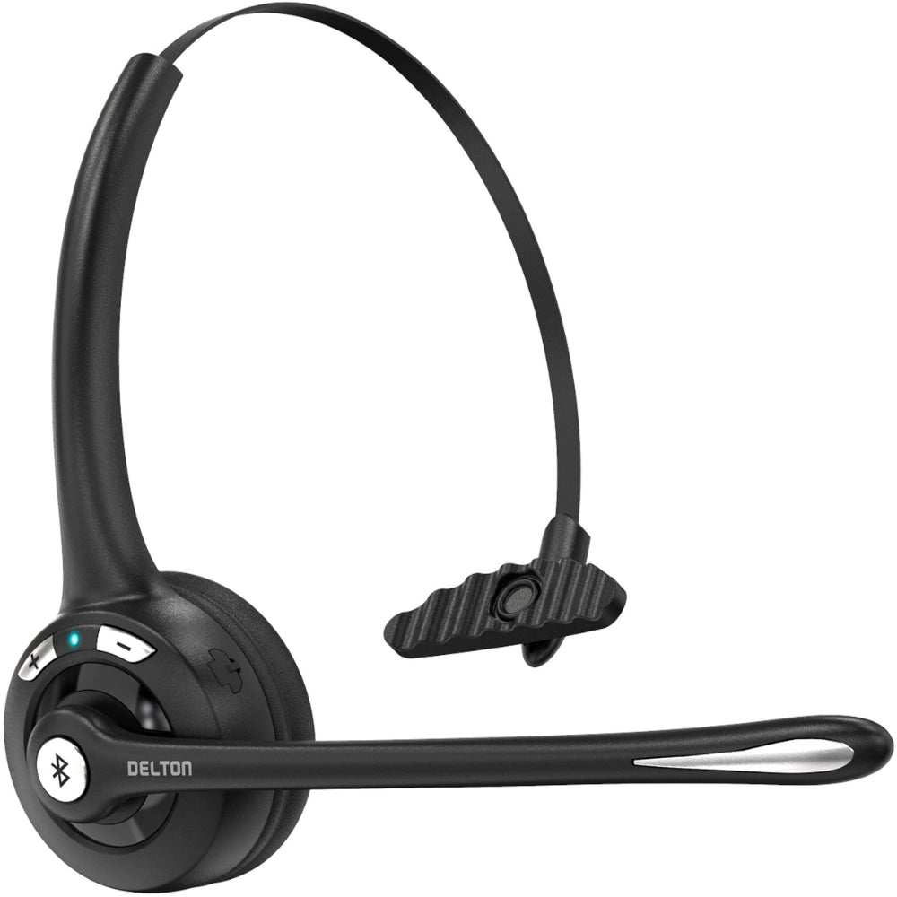 Delton 10X Wireless Noise Canceling Bluetooth Computer Headset, Black