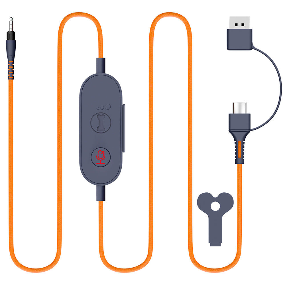 Delton Ascent Replacement USB/USB-C Cable for Kids Learning Computer Headset Headphones