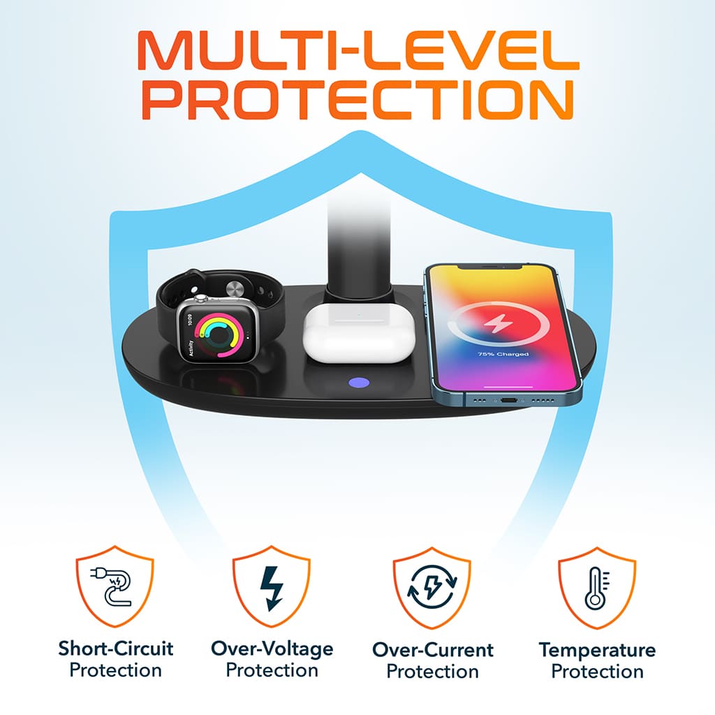 Delton HS1 Headset Stand with Wireless Charging