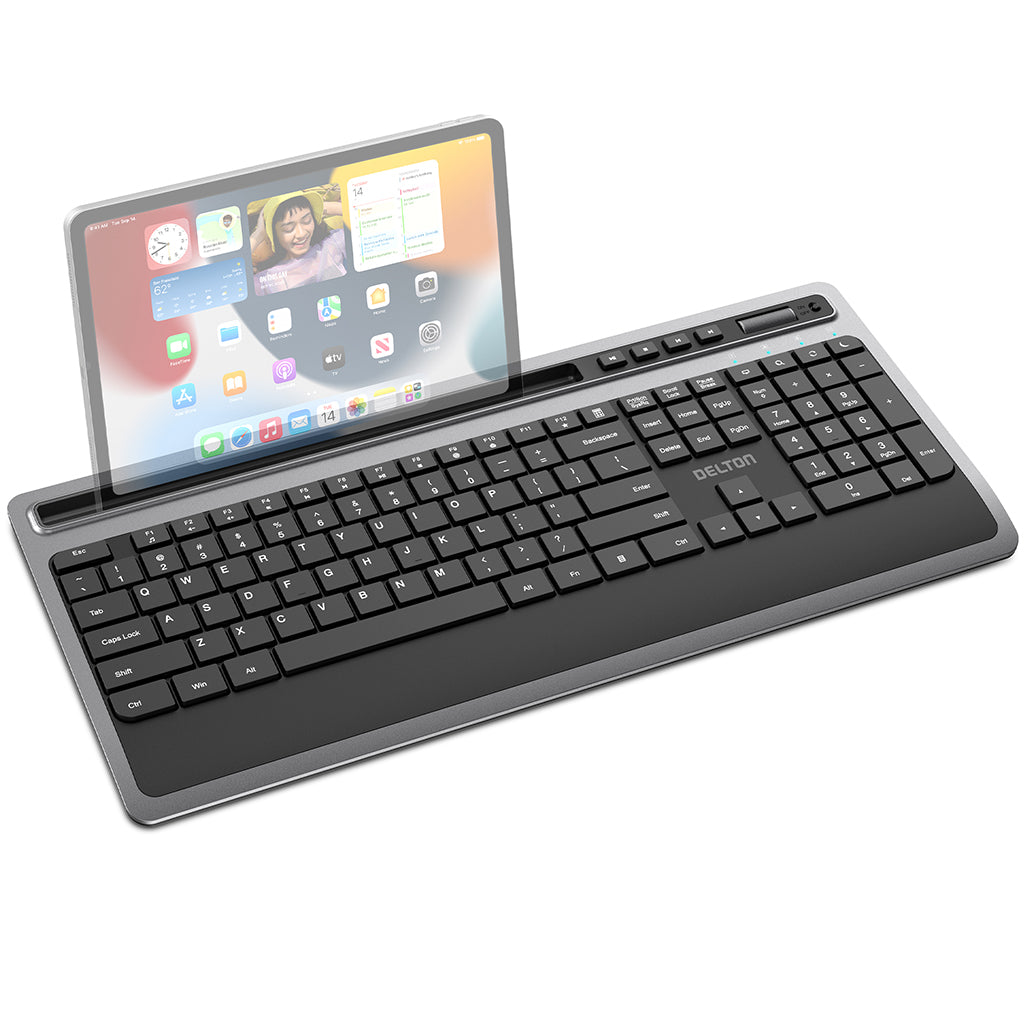 Delton T42 Wireless Keyboard with Tablet Holder