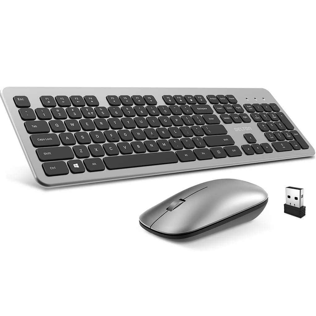 Delton KB100 Wireless Computer Keyboard and Mouse Combo