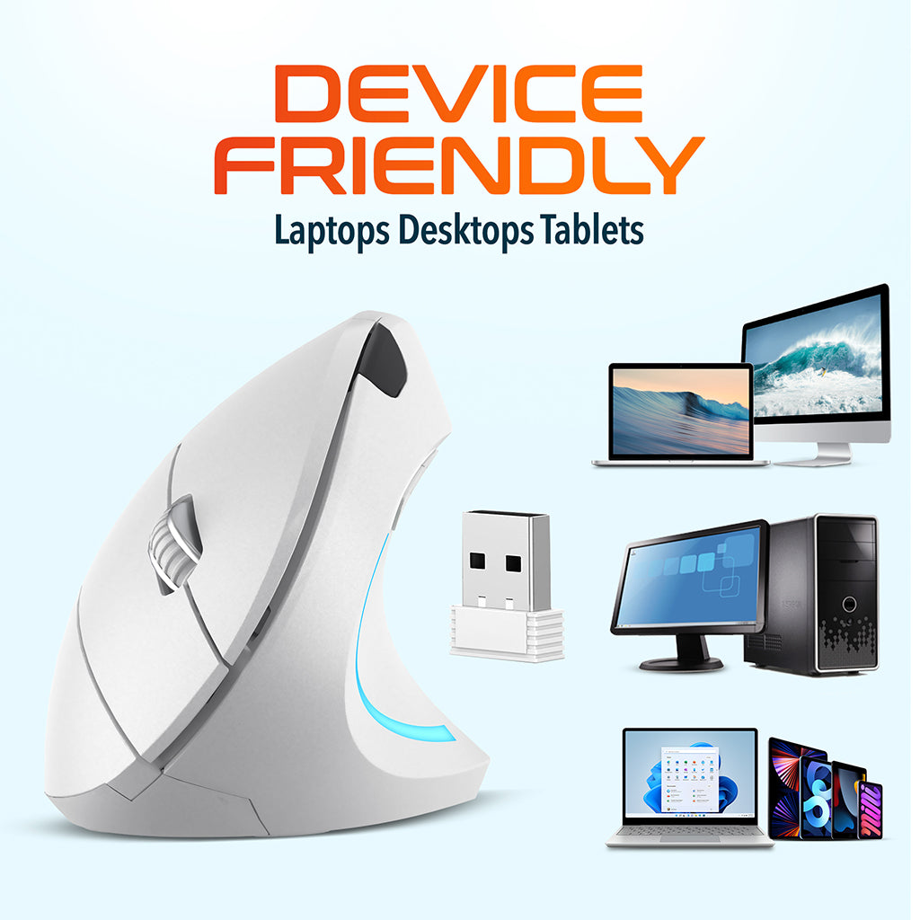 Delton S12 Wireless Ergonomic Vertical Computer Mouse