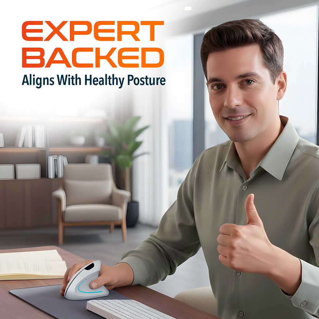 Delton S12 Wireless Ergonomic Vertical Computer Mouse