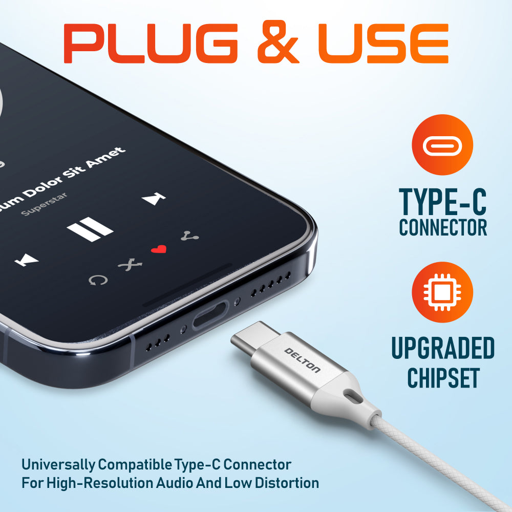 Delton 15EC USB-C Wired In-Ear Computer Headset/Headphone