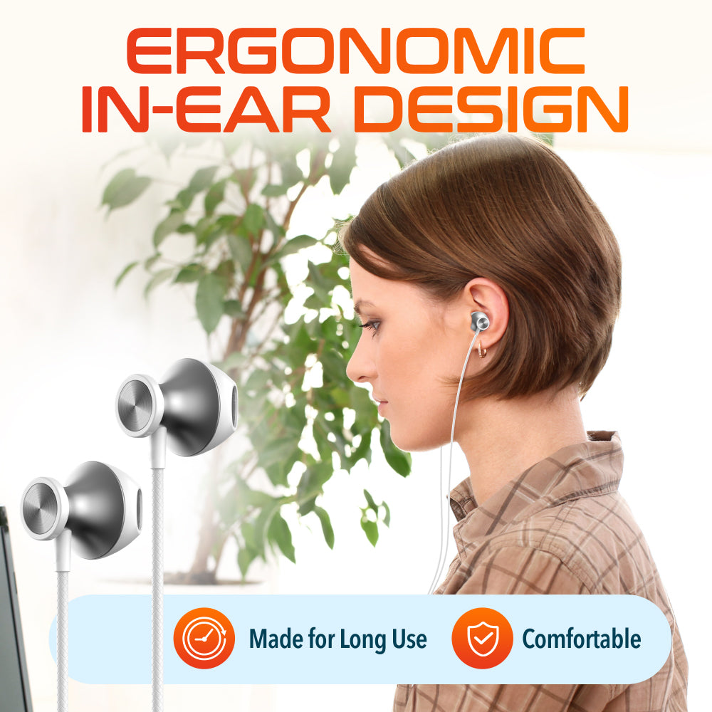 Delton 15EC USB-C Wired In-Ear Computer Headset/Headphone