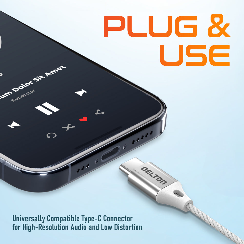 Delton 18EC USB-C Wired Computer Headset/Headphones