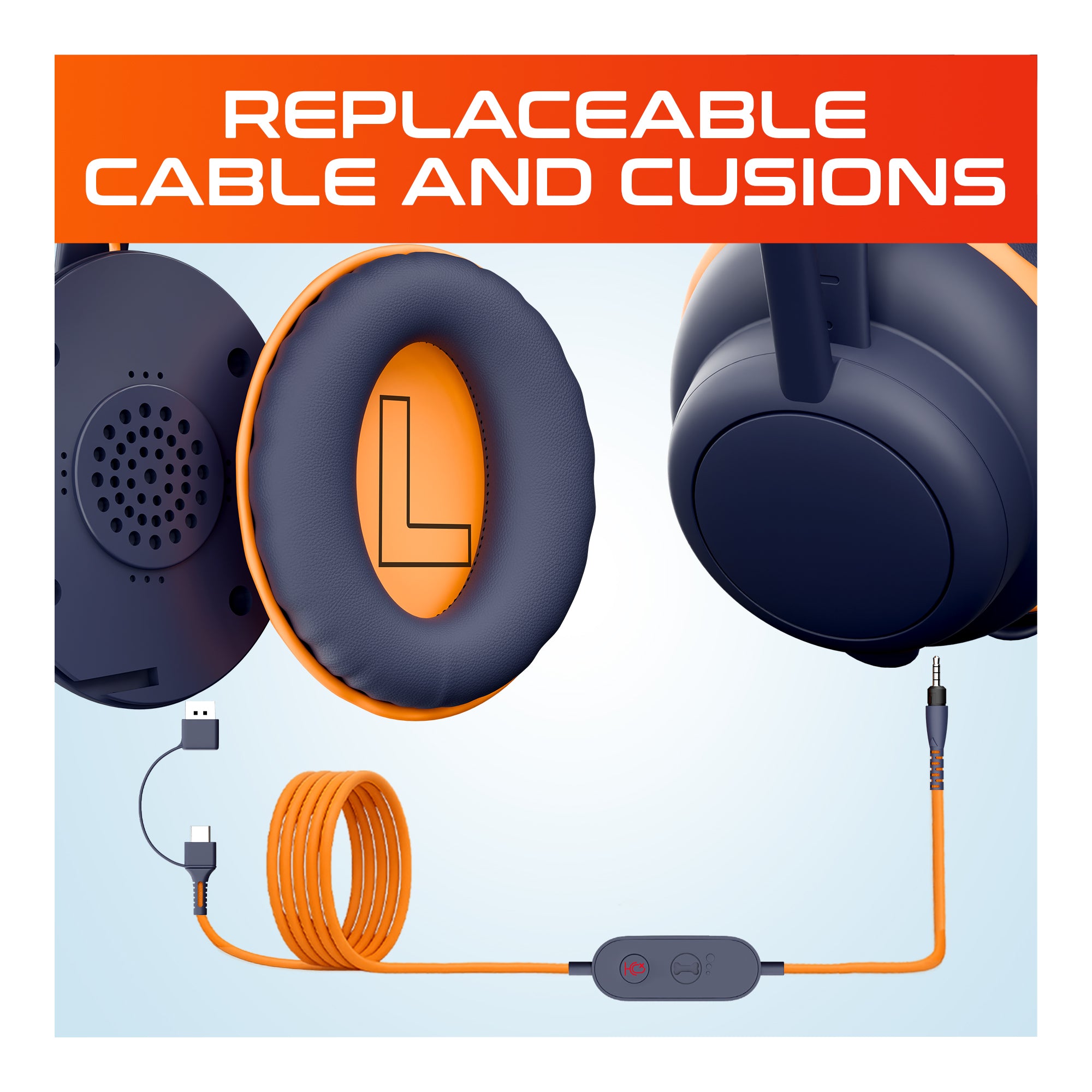 Delton Ascent Kids Learning Computer Headset USB-A/USBC Headphones