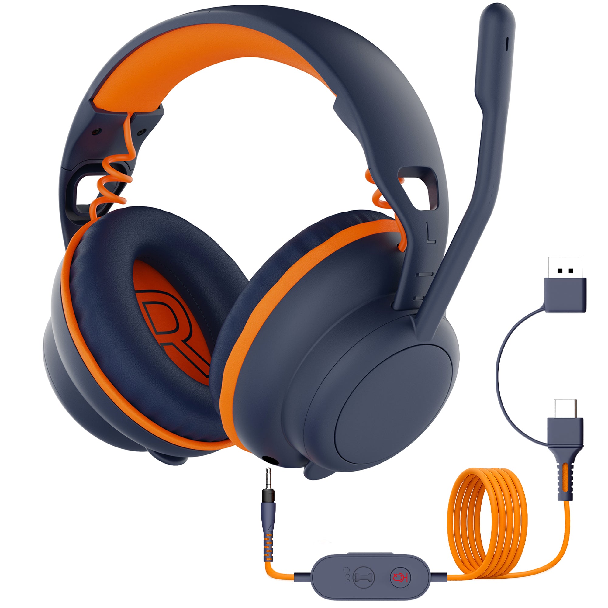 Delton Ascent Kids Learning Computer Headset USB-A/USBC Headphones