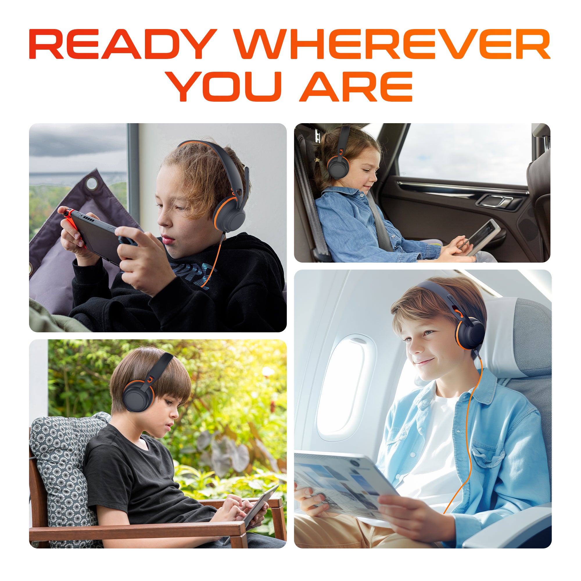 Delton Ascent Kids Learning Computer Headset USB-A/USBC Headphones