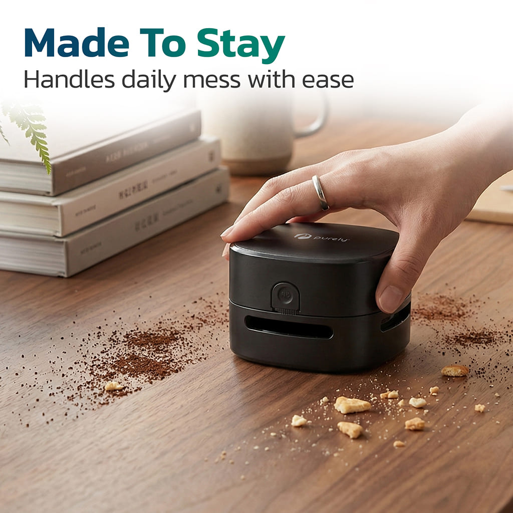 Purely C25 Wireless Mini Desktop Vacuum Cleaner