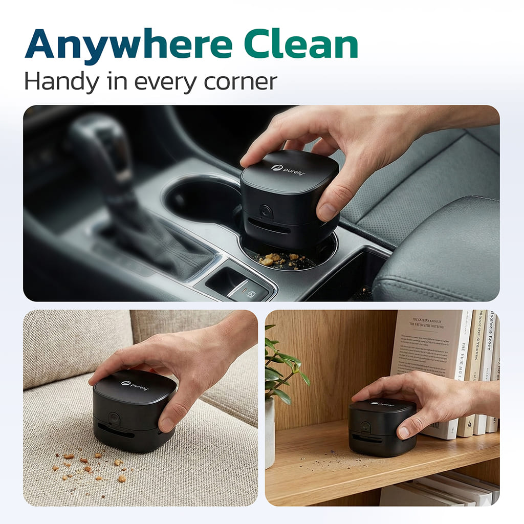 Purely C25 Wireless Mini Desktop Vacuum Cleaner