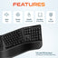 Delton KB200 Wireless Ergonomic Keyboard
