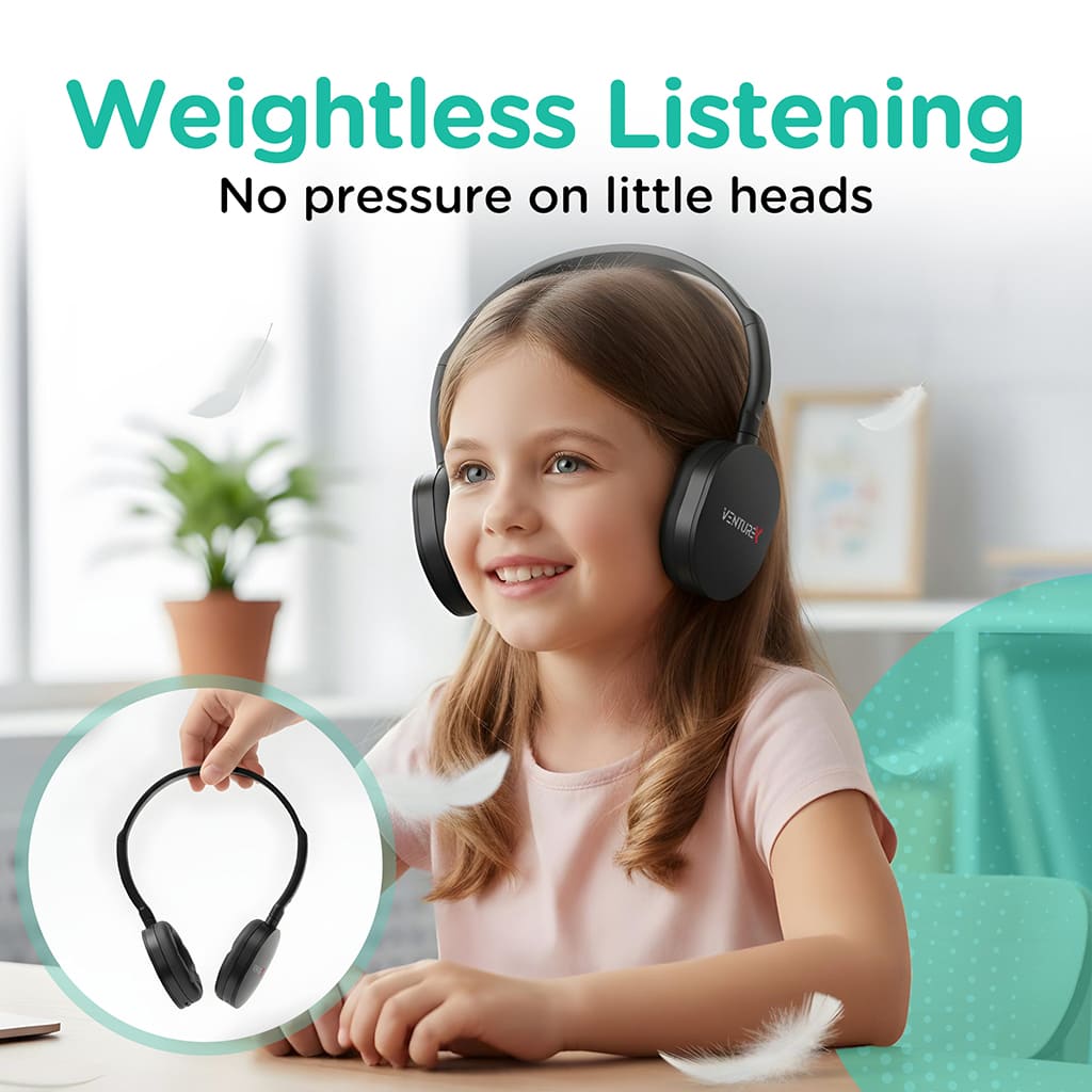 VentureX K22 Kids Learning Computer Headset with 3.5mm Audio Jack