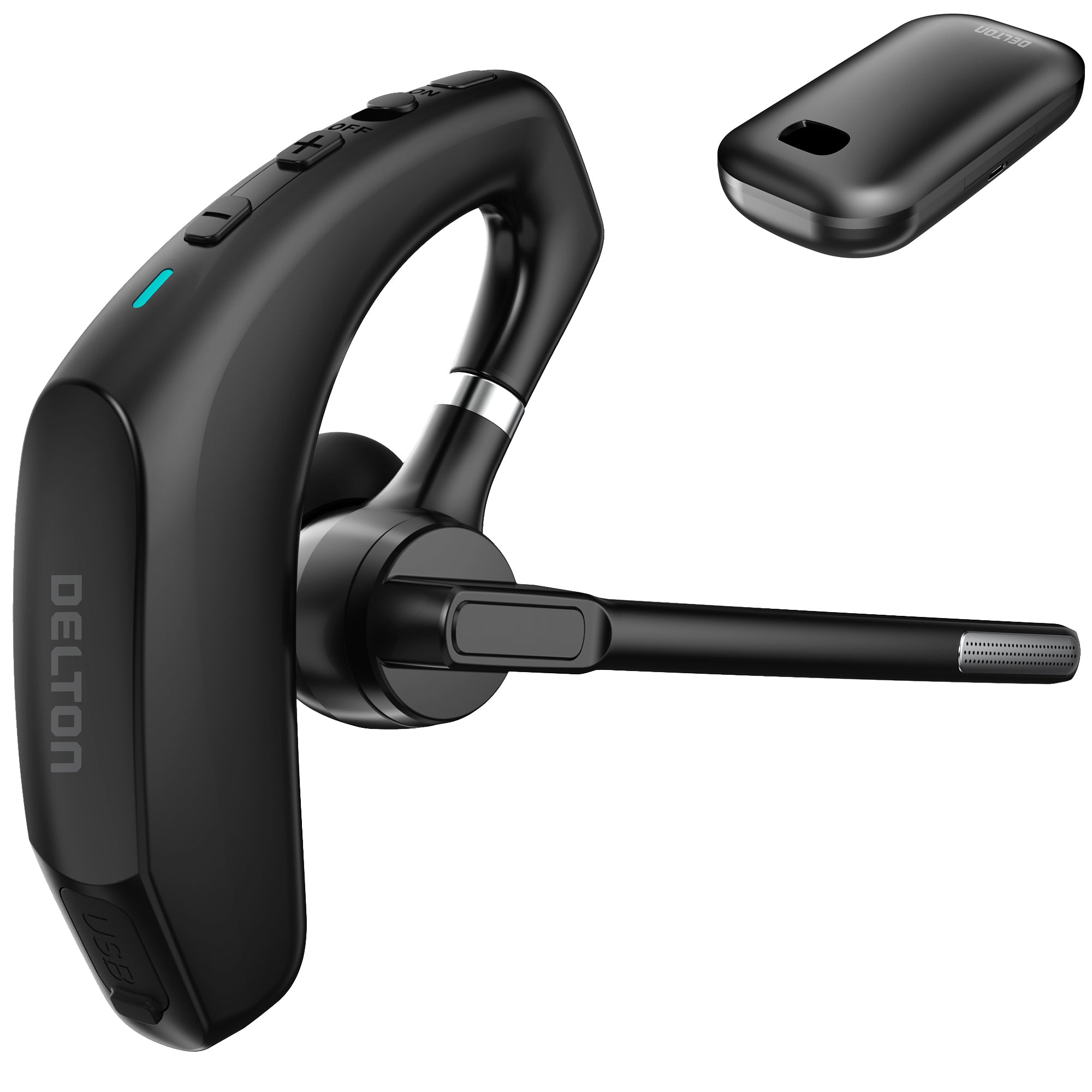 Delton 95X Wireless Noise Canceling Bluetooth Headset/Headphone and Charging Case
