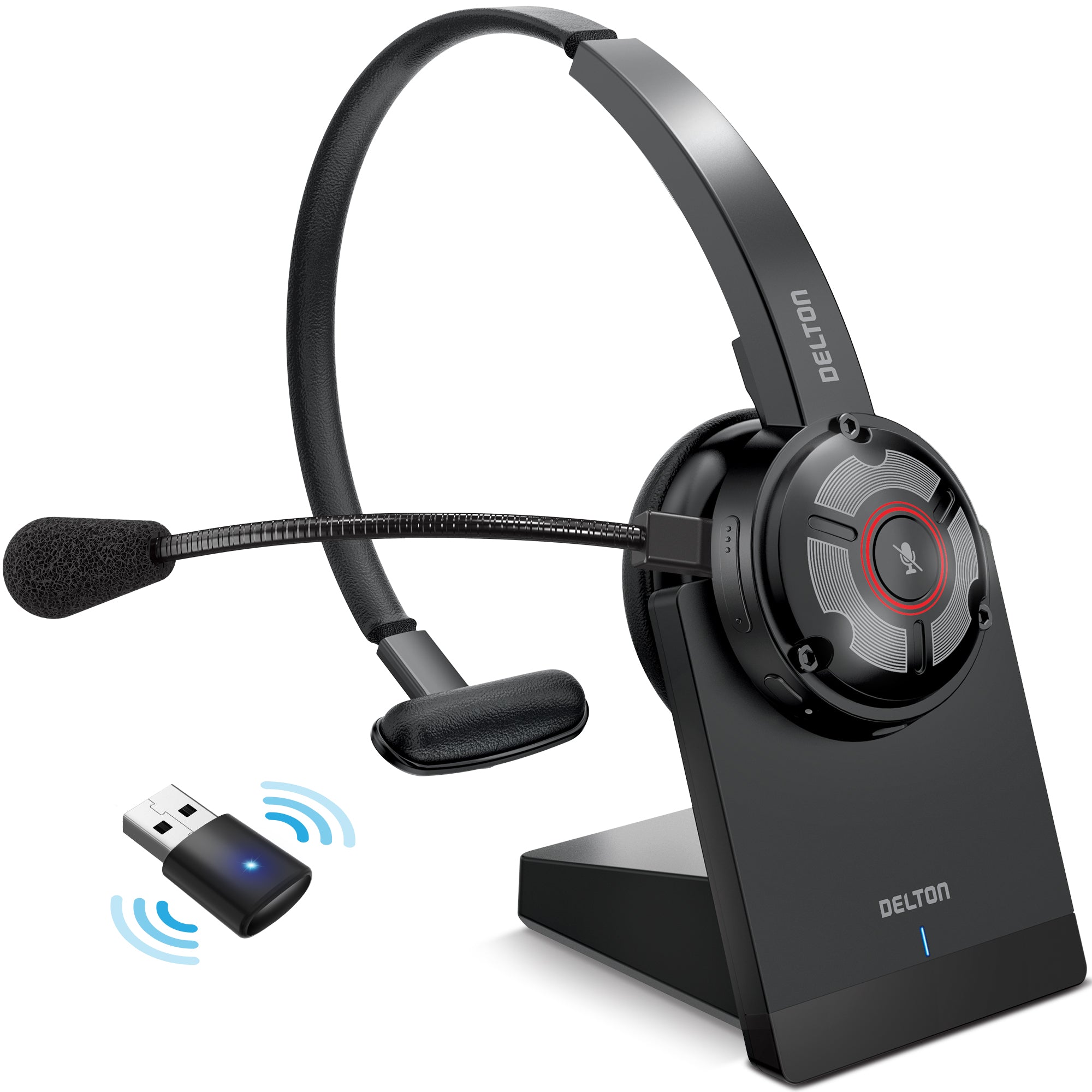 Delton 50X Wireless  Noise Canceling Bluetooth Computer On Ear Headset